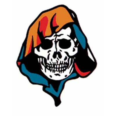 タトゥーシール ドクロ頭巾