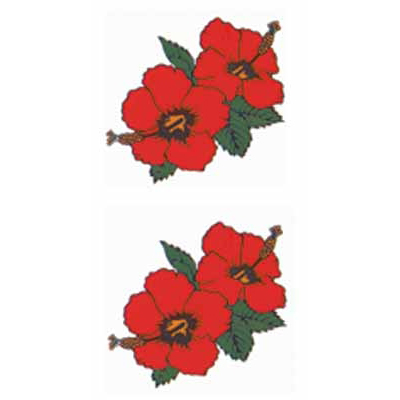 タトゥーシール ハイビスカス