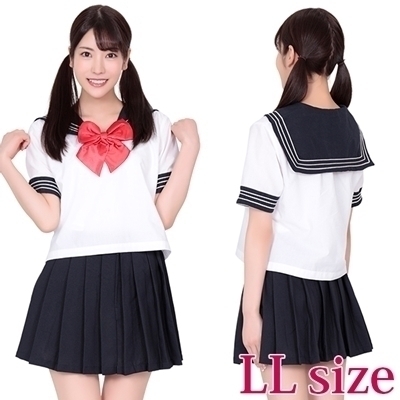 セーラー服2・えんじリボン LL