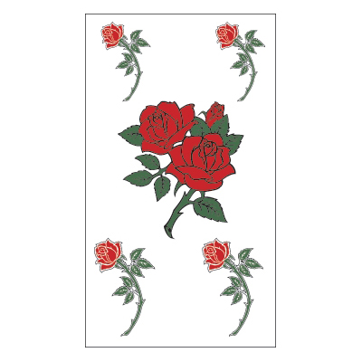 タトゥーシール バラ3