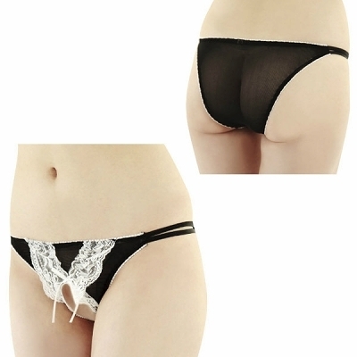 ラッセルレースフリルオープンハーフバック