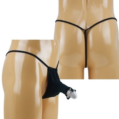 パワーリング付き ふんどし型エレファントGスト ブラック