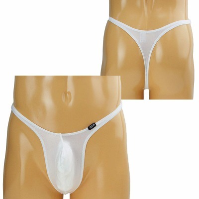 メンズ 2wayストレッチ上向きもっこりTバック ホワイト