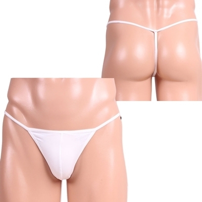 クールな魅力GストデザインTバック ホワイト