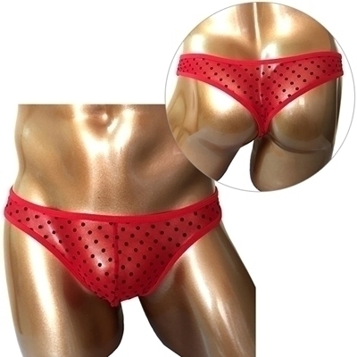 BadDaddy ワイルドビキニパンツ(W−017) 水玉レッド