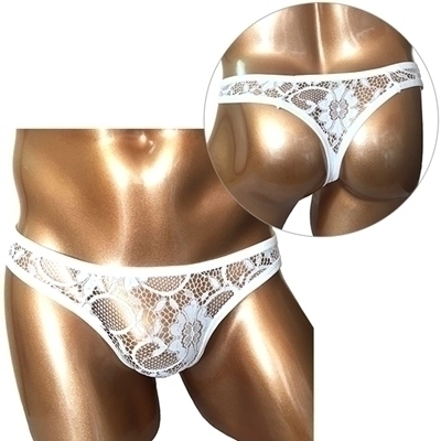 BadDaddy SEXYレースビキニ(L−001) ホワイト