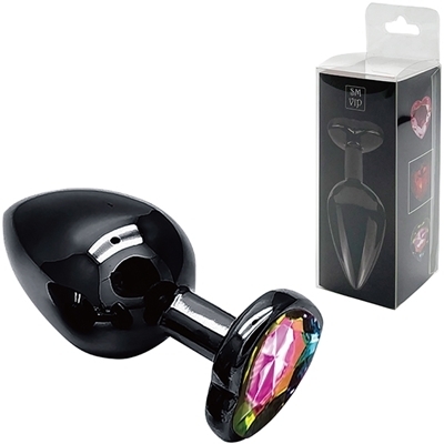 <SM VIP>ブラックハートプラグ (L レインボー)