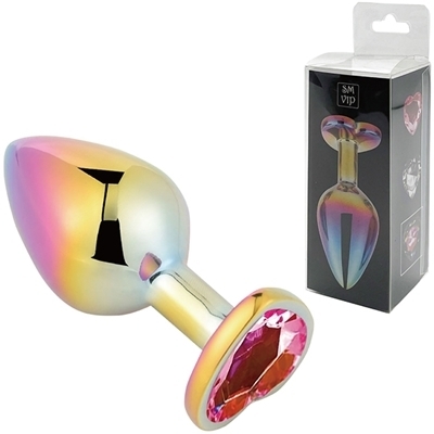 <SM VIP>マルチカラーハートプラグ (L ピンク)