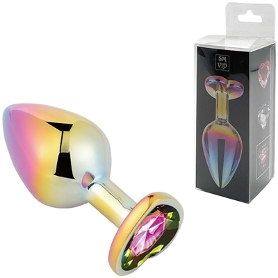 <SM VIP>マルチカラーハートプラグ (M レインボー)