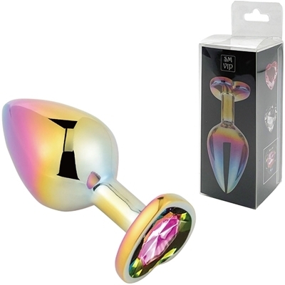 <SM VIP>マルチカラーハートプラグ (L レインボー)