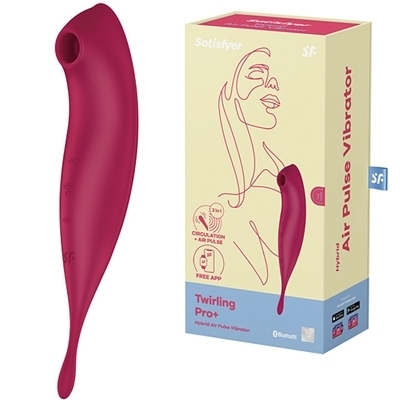 <吸うやつ>Satisfyer(サティスファイヤー トワリングプロプラス) ダークレッド