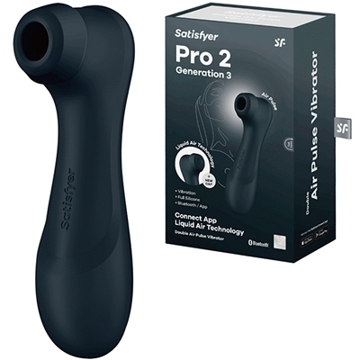 <吸うやつ>Satisfyer(サティスファイヤー プロ 2) Generation 3 (Connect App ダークグレー)