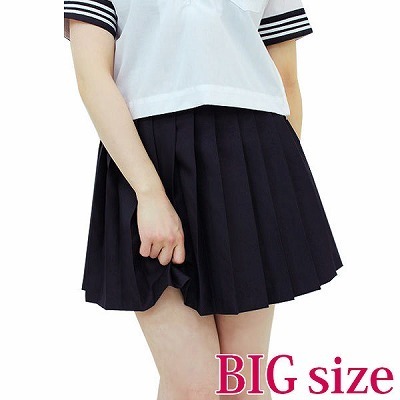 無地プリーツスカート単品 BIG
