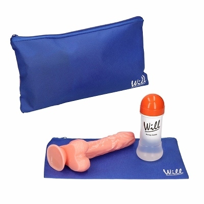 秘密のおもちゃ収納袋 (Lサイズ 青)